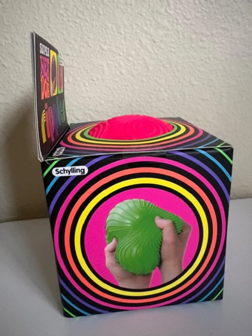 Pink Super NeeDoh Ripples XL Textured Squishy Giant Squishy Sensory Toy